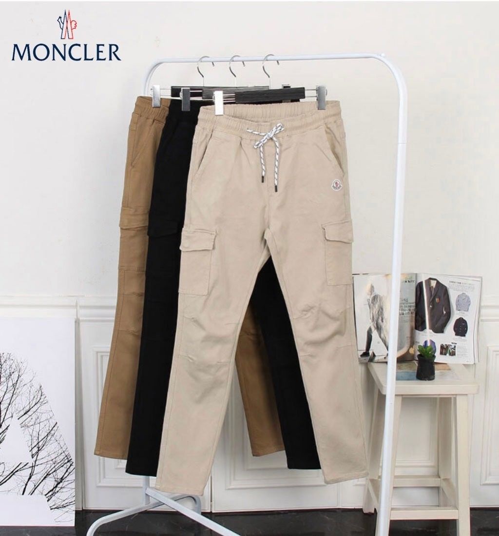 몽클레어 밴딩 카고 포켓 면 팬츠 (바지)