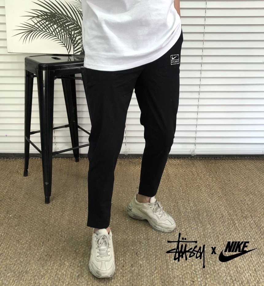 나이키 X 스투시 콜라보 워시드 플리스 밴딩 팬츠 (바지)