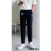 프라다 밀라노 자수 로고 원턱 슬랙스 팬츠 (바지)