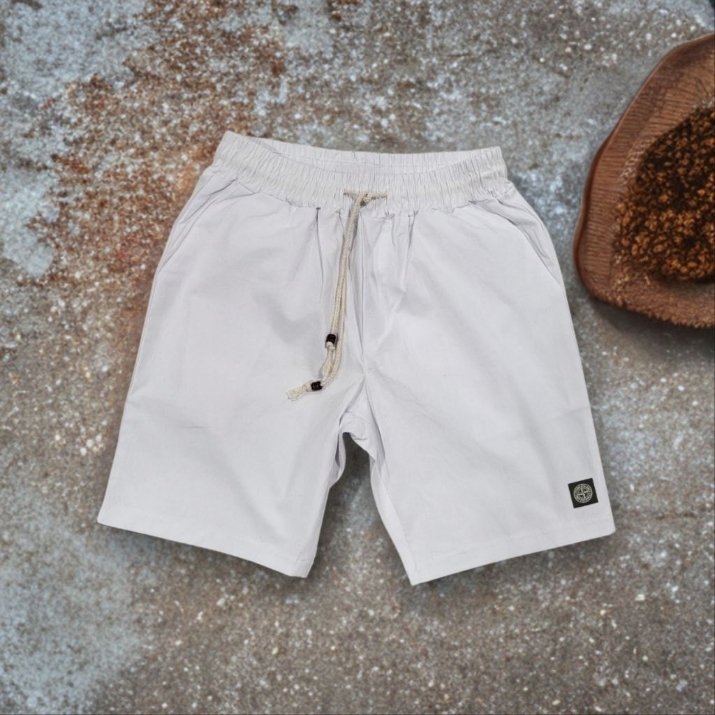 스톤아일랜드 사각 패치 끈 반바지