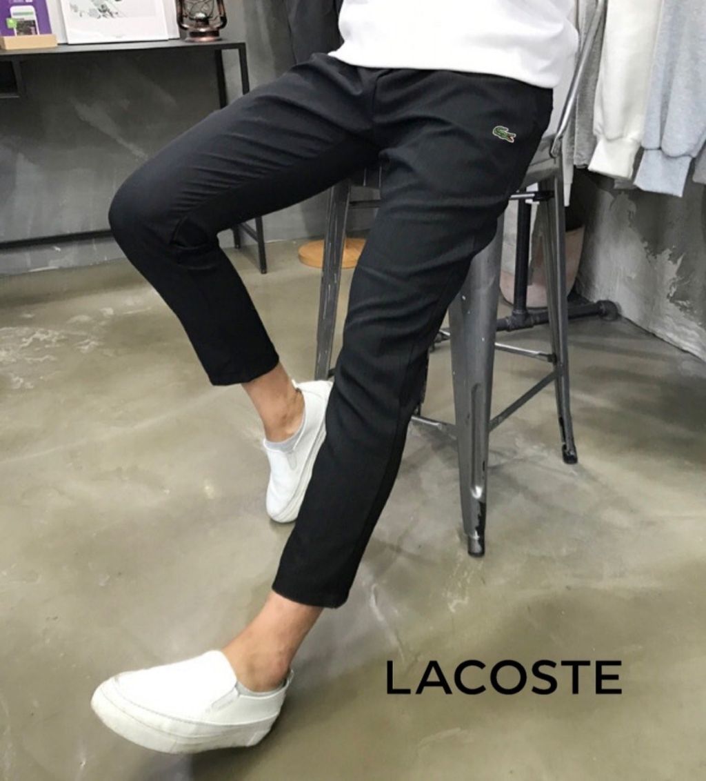 라코스테 쿨 린넨 밴딩 팬츠 (바지)