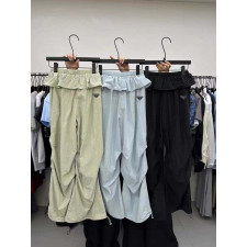 프라다 여성 프릴 와샤 스트링 팬츠 (바지)