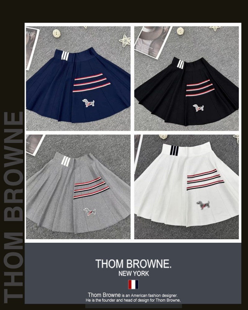 톰브라운 여성 9939-3 헥터 삼선 니트 스커트 (치마)