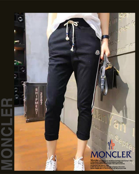 몽클레어 여성 7부 630 옆라인 바지