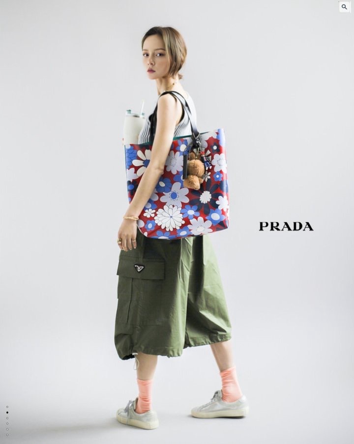 프라다 여성 릿핏 버뮤다 반바지