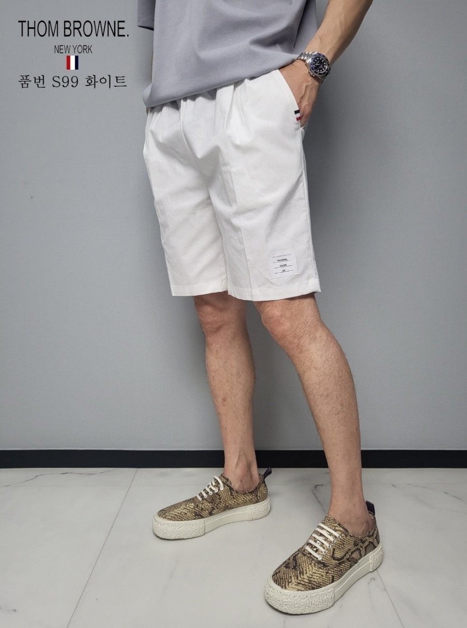 톰브라운 린넨 워싱 반바지