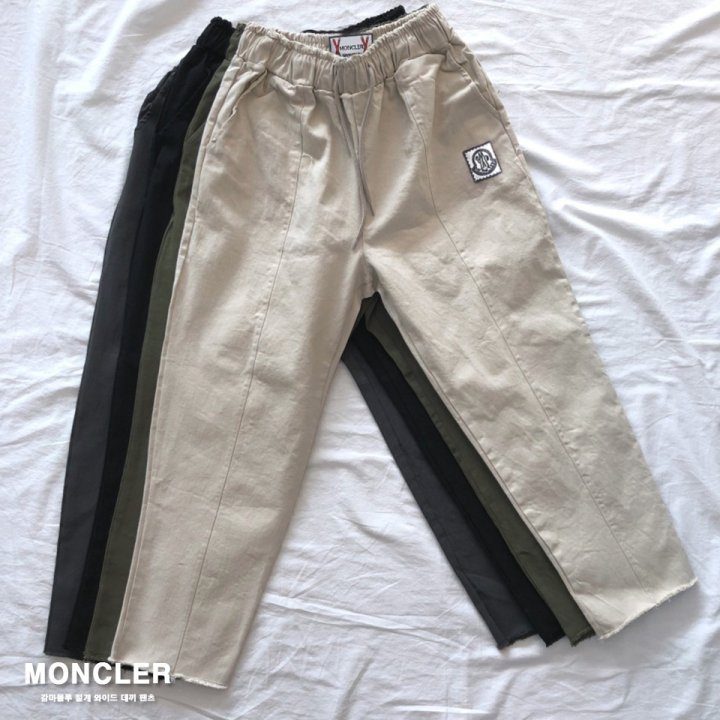 몽클레어 감마블루 절개 와이드 팬츠 (바지)