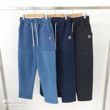 몽클레어 데님 와이드 청바지