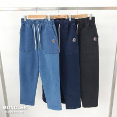 몽클레어 데님 와이드 청바지