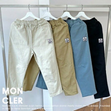 몽클레어 면 하프 절개 와이드 팬츠 (바지)