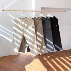 몽클레어 워싱 면 원포켓 세미 와이드 바지