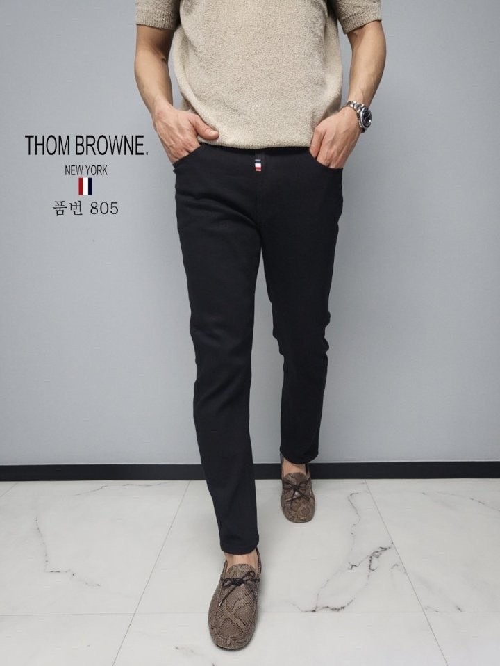 톰브라운 블랙 데님 청바지