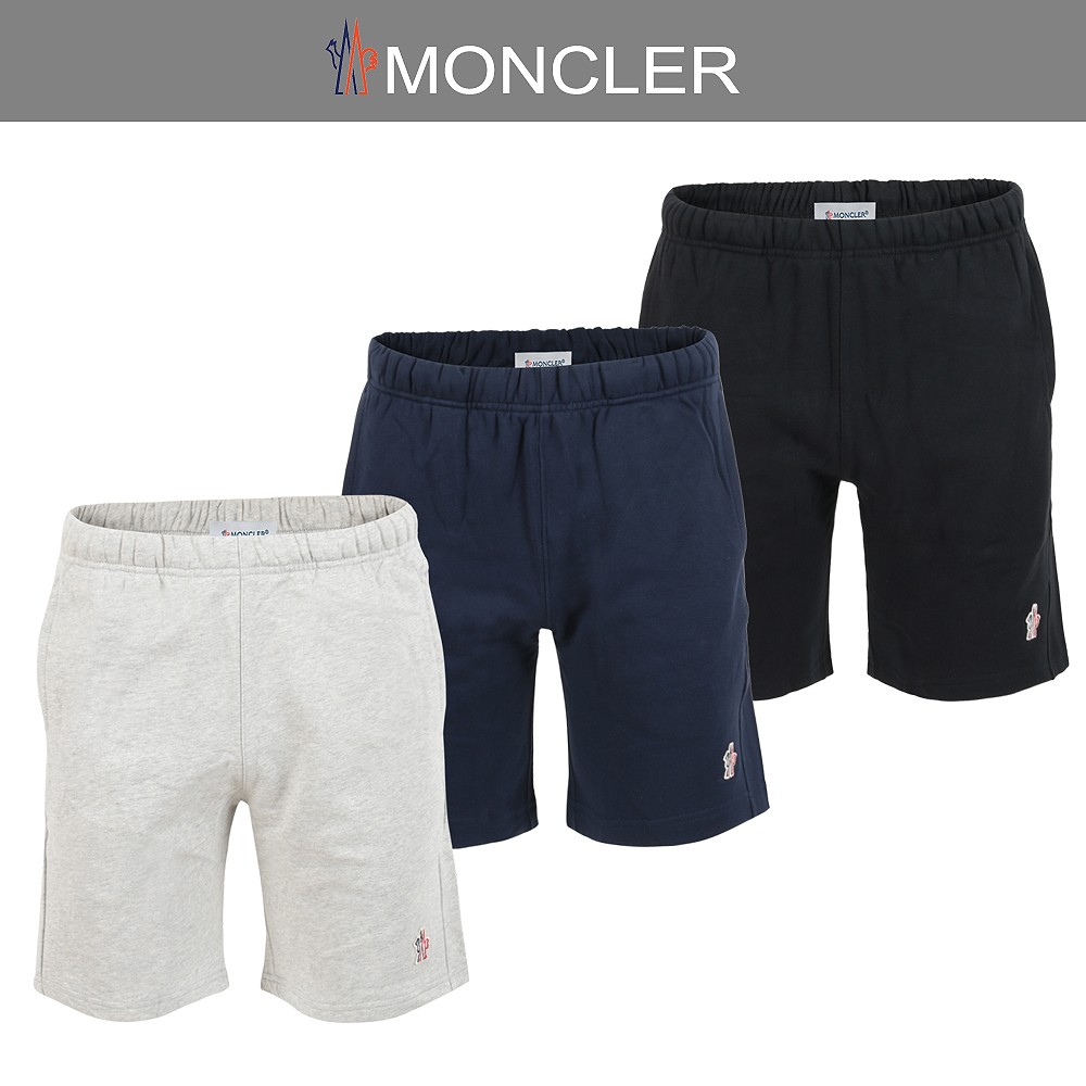 몽클레어 빅 러버 로고 노블 트레이닝 반바지
