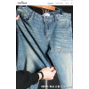 스톤아일랜드 데미지 워싱 스판 진 청바지