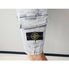 스톤아일랜드 와펜 아이스 카고 청 반바지