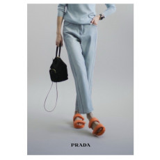 프라다 여성 베르사 9부 스티치 데님 청바지