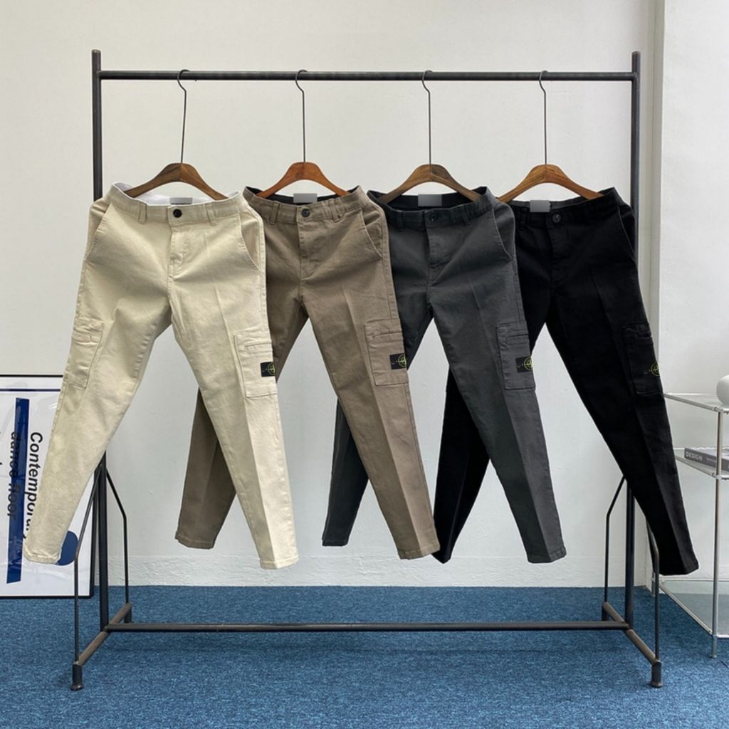 스톤아일랜드 카고 속밴딩 면바지