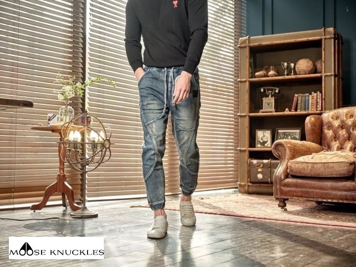 무스너클 이태리 청 조거 청바지