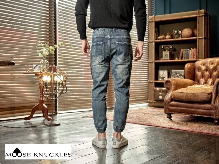 무스너클 이태리 청 조거 청바지