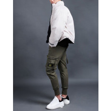 스톤아일랜드 체스트 로고 포켓 조거 팬츠 (바지)