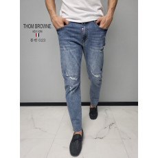 톰브라운 디스트로이드 컷팅 청바지