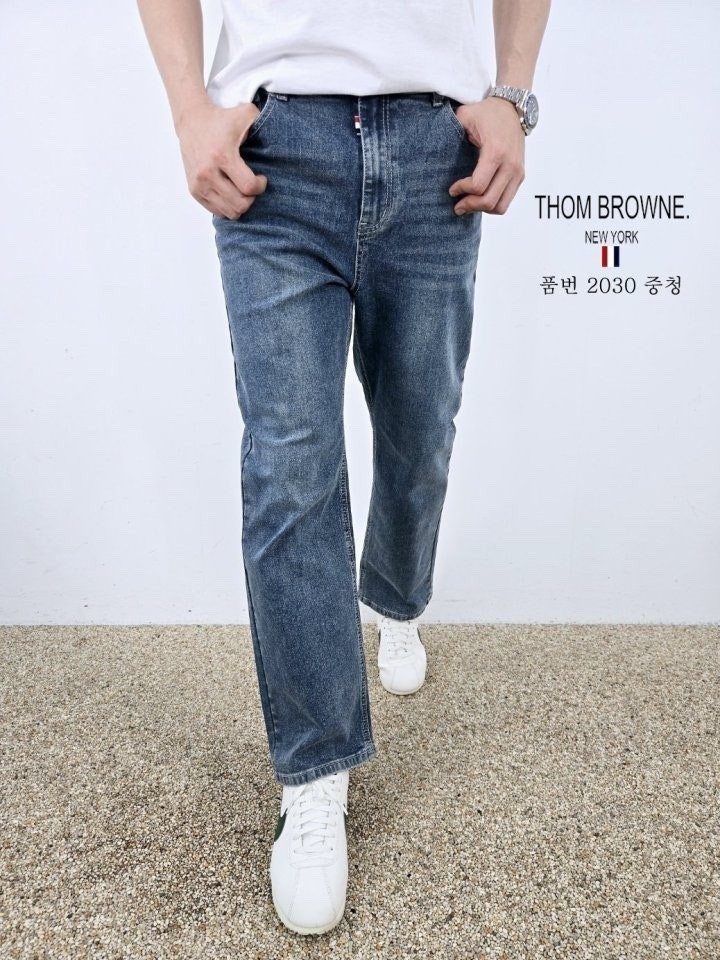 톰브라운 아이스 일자 청바지