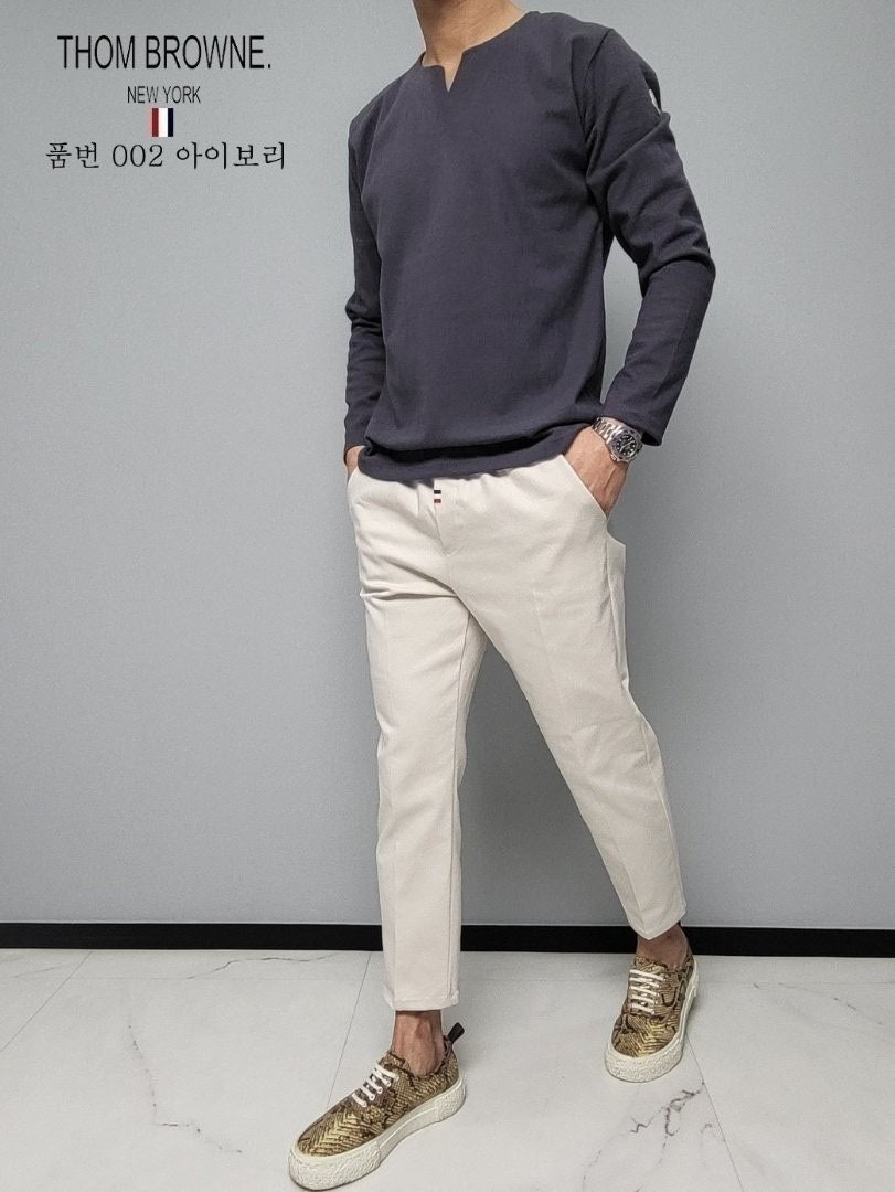 톰브라운 텐션 면바지
