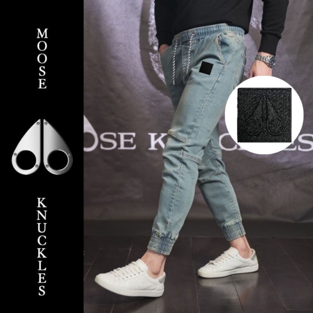 무스너클 쉐도우 패치 산초스 데님 조거 청바지