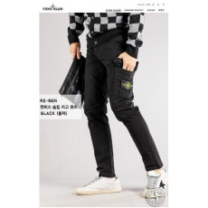 스톤아일랜드 캔버스 슬림핏 카고 팬츠 (바지)