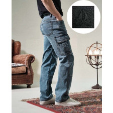 무스너클 쉐이크 데님 카고 청바지 (바지)