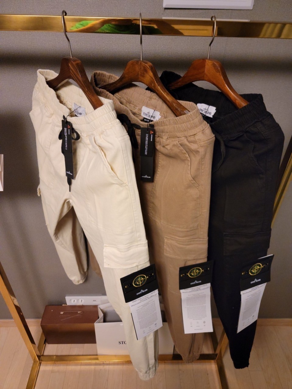 스톤아일랜드 테이퍼크 카고 조거 팬츠 (바지)