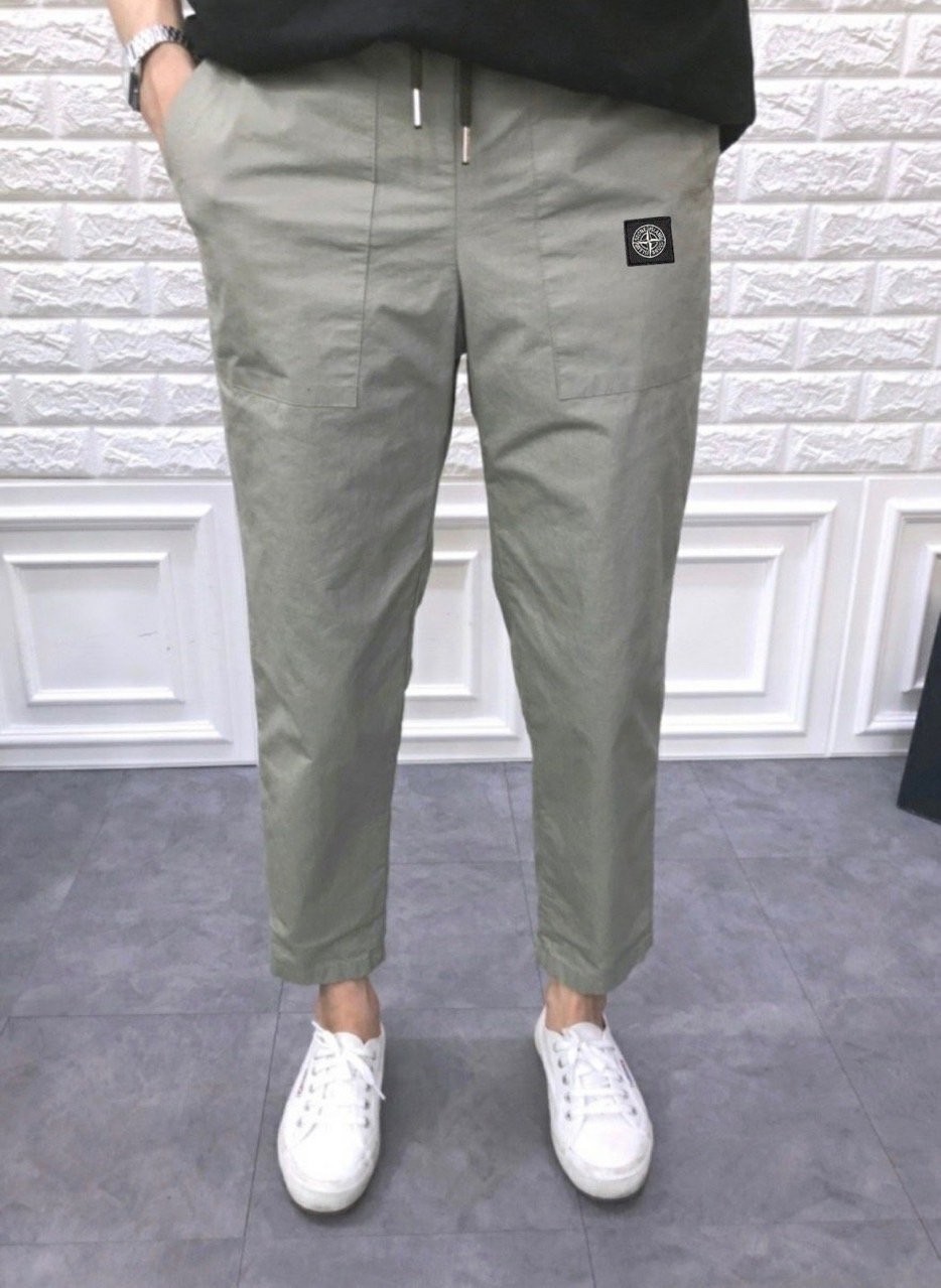 스톤아일랜드 썸머 코튼 세미 와이드 팬츠 (바지)