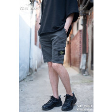 스톤아일랜드 와펜 패치 콤파스 카고 반바지