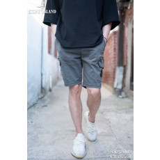 스톤아일랜드 메탈 워싱 카고 숏 반바지