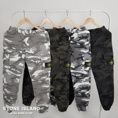 스톤아일랜드 밀리터리 하프 밴딩 조거 팬츠 (바지)