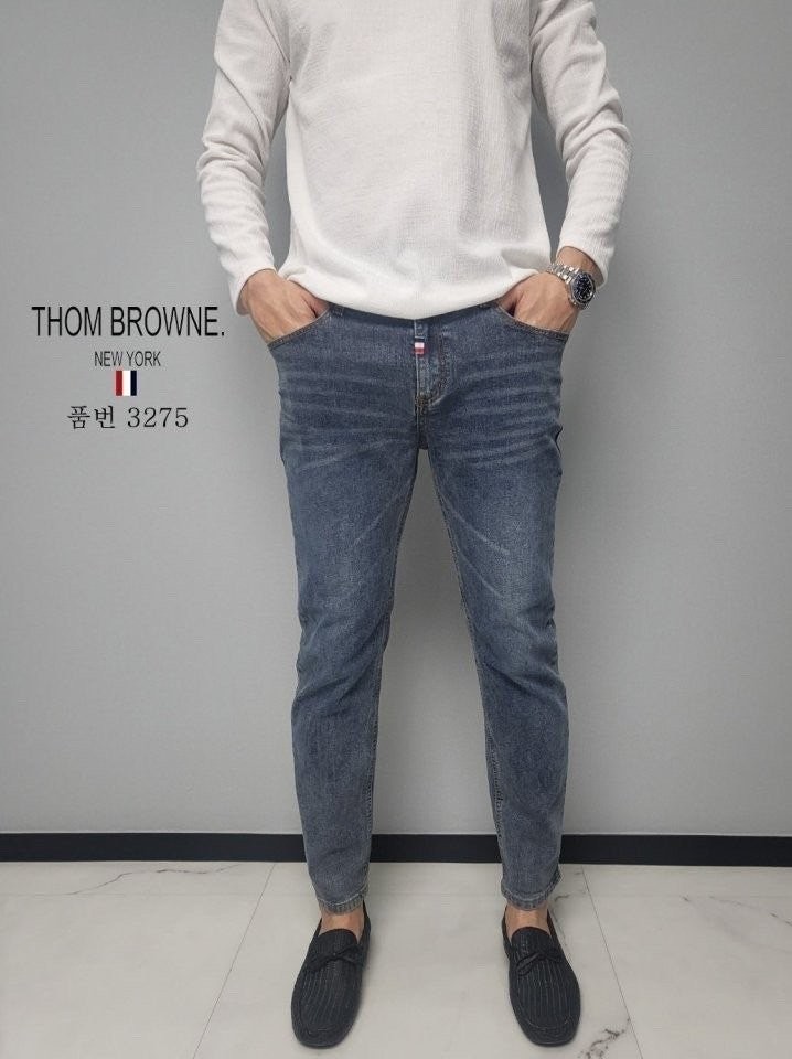 톰브라운 심플 워싱 청바지