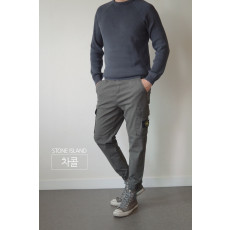 스톤아일랜드 면 스판 카고 조거 팬츠 (바지)