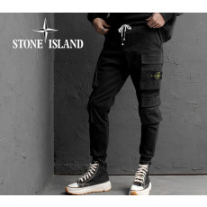 스톤아일랜드 더블 카고 포켓 기모 팬츠 (바지)