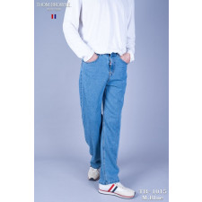 톰브라운 TB-1015 중청 데님 와이드진 청바지