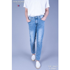 톰브라운 TB-1012 연청 히든밴드 청바지