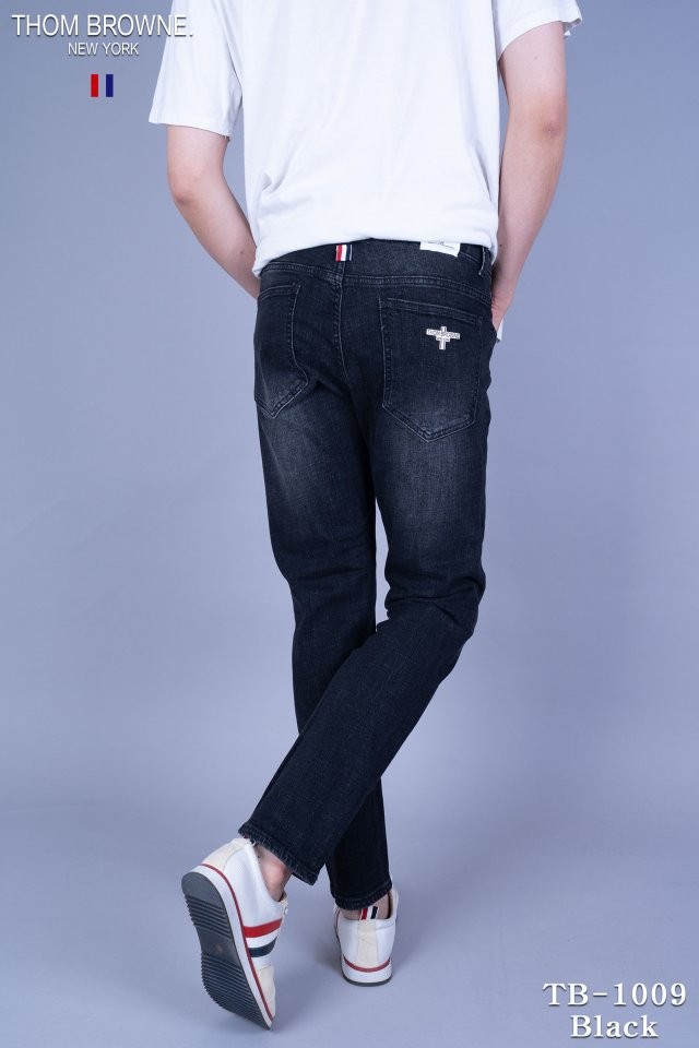 톰브라운 TB-1009 흑청 인밴드 청바지