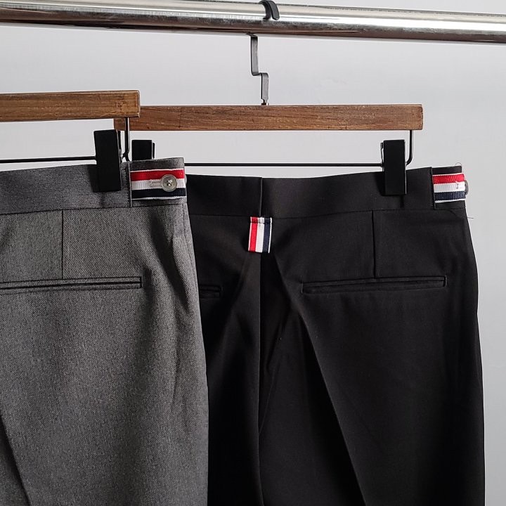 톰브라운 삼선 옆단추 슬랙스 팬츠 (바지)