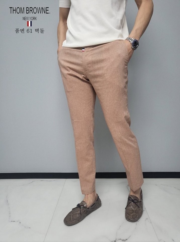 톰브라운 린넨 반밴딩 슬랙스 (바지)