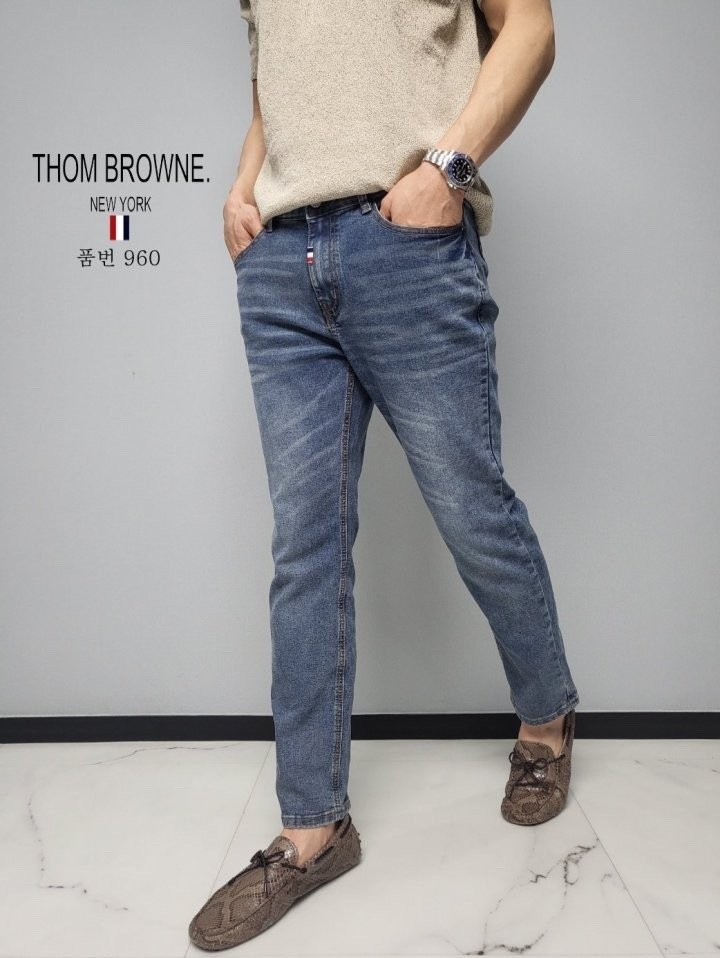 톰브라운 인디고 청바지