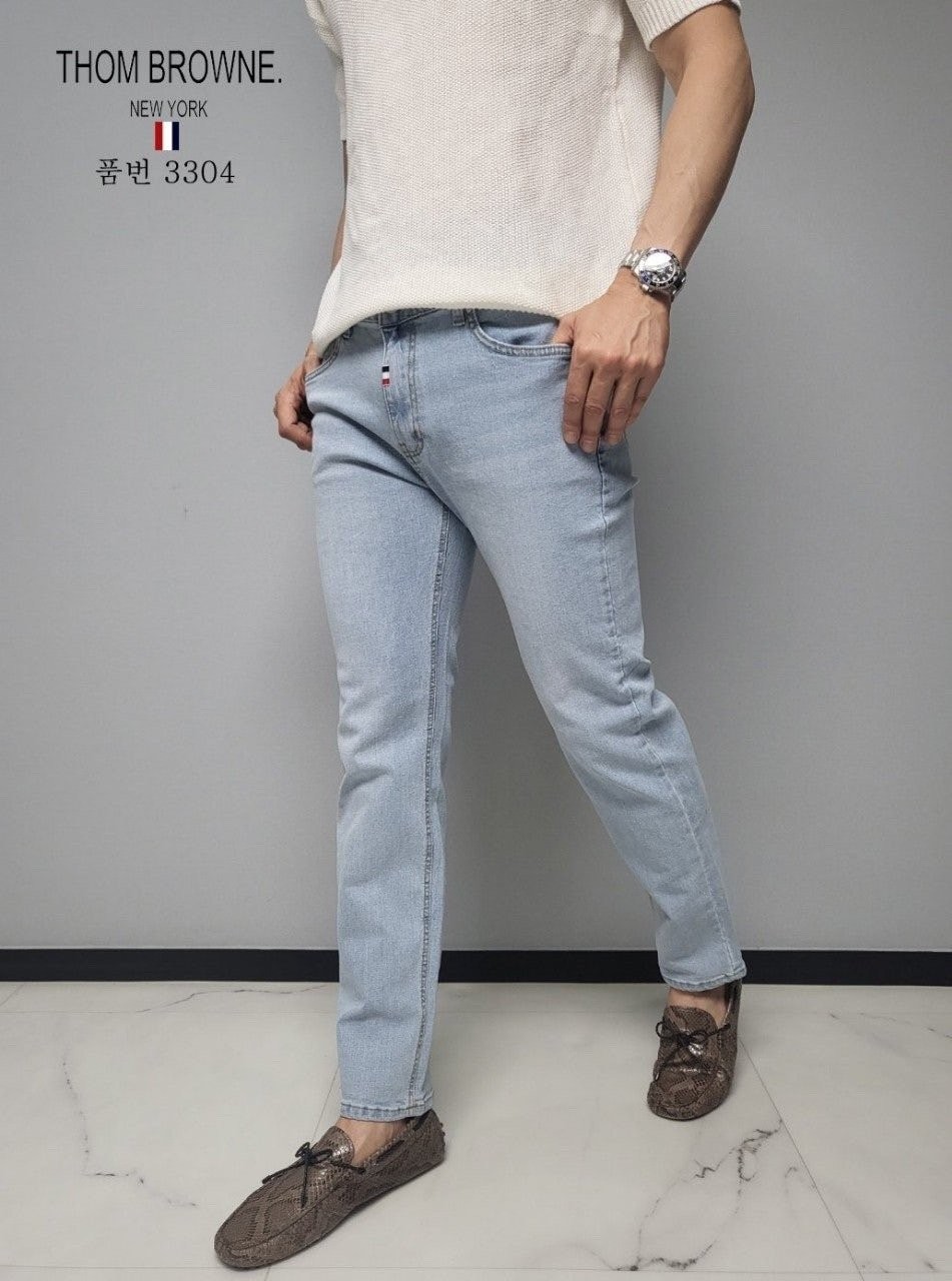 톰브라운 워싱 레이트 청바지