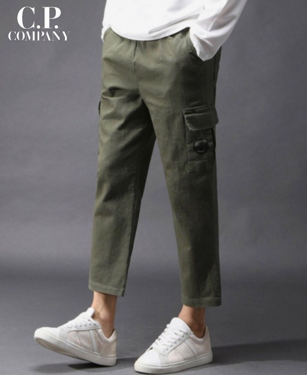 CP컴퍼니 양기모 면 스판 카고 팬츠 (바지)