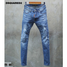 디스퀘어드2 데미지 진청 스트레이트 청바지
