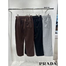프라다 삼각 로고 워크더블니 스웻 팬츠 (바지)