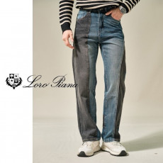 로로피아나 포인트 일자 청바지