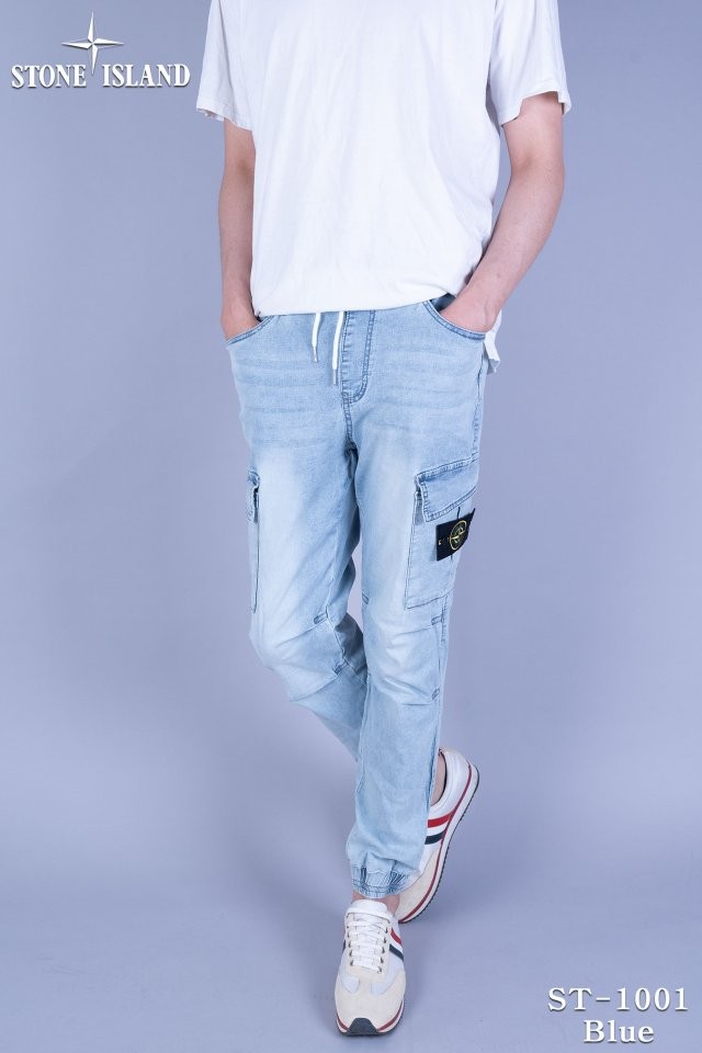 스톤아일랜드 ST-1001 아이스 카고 조거 청바지